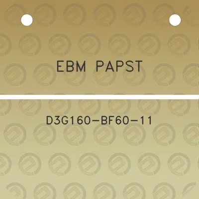 ebm-papst-d3g160-bf60-11