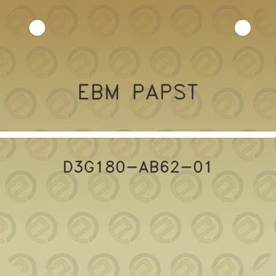 ebm-papst-d3g180-ab62-01