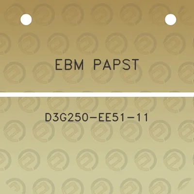 ebm-papst-d3g250-ee51-11