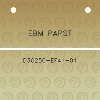 ebm-papst-d3g250-ef41-01