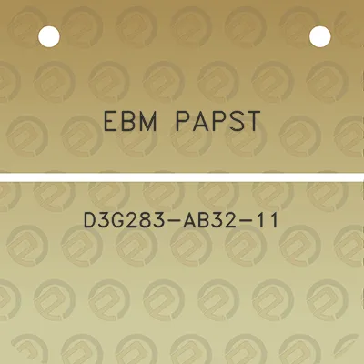 ebm-papst-d3g283-ab32-11