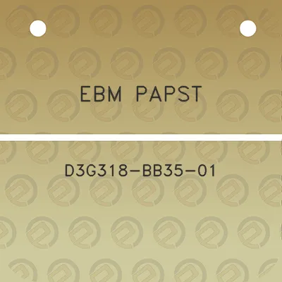 ebm-papst-d3g318-bb35-01