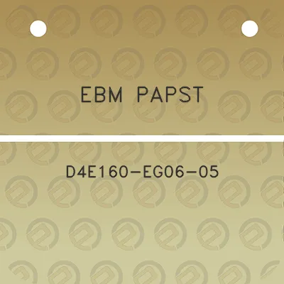 ebm-papst-d4e160-eg06-05