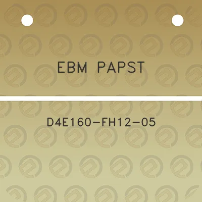 ebm-papst-d4e160-fh12-05