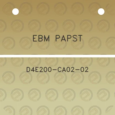 ebm-papst-d4e200-ca02-02