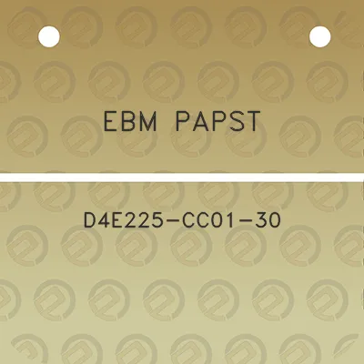 ebm-papst-d4e225-cc01-30