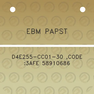 ebm-papst-d4e255-cc01-30-code-3afe-58910686