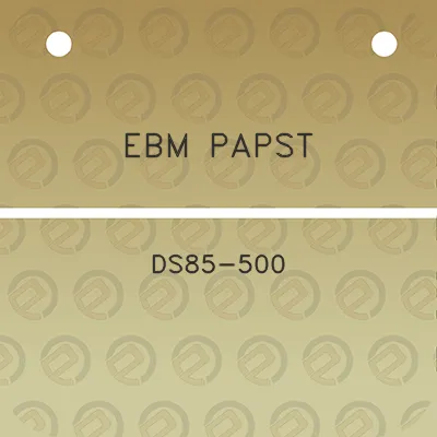 ebm-papst-ds85-500