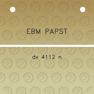 ebm-papst-dv-4112-n