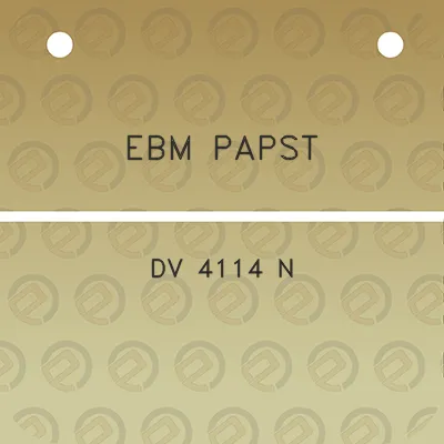 ebm-papst-dv-4114-n