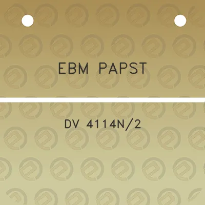 ebm-papst-dv-4114n2