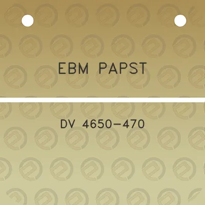 ebm-papst-dv-4650-470