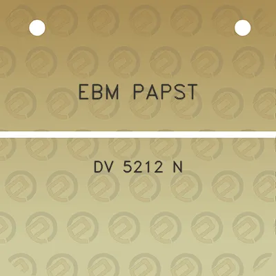 ebm-papst-dv-5212-n