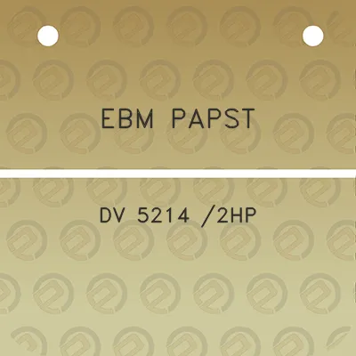 ebm-papst-dv-5214-2hp