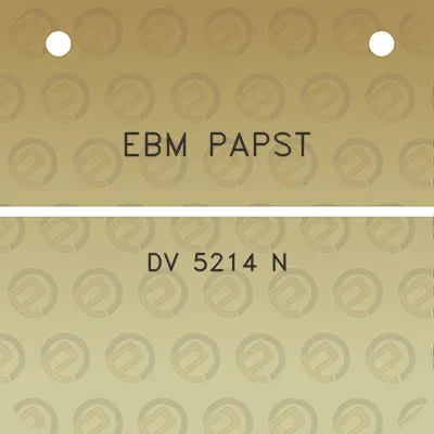 ebm-papst-dv-5214-n