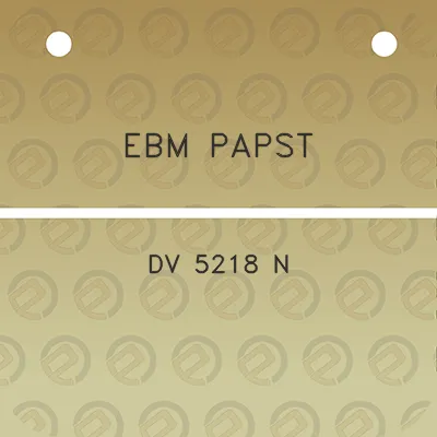 ebm-papst-dv-5218-n