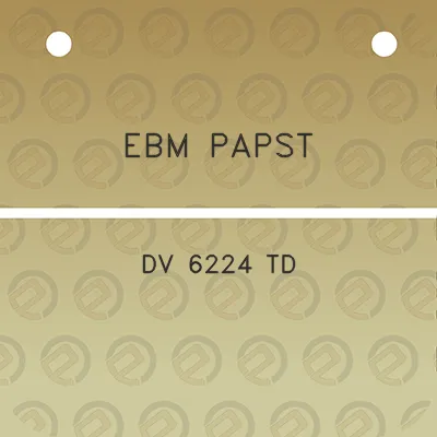 ebm-papst-dv-6224-td