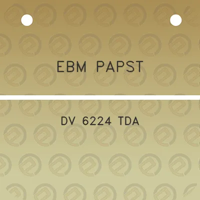 ebm-papst-dv-6224-tda