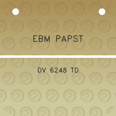 ebm-papst-dv-6248-td