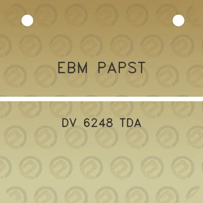 ebm-papst-dv-6248-tda