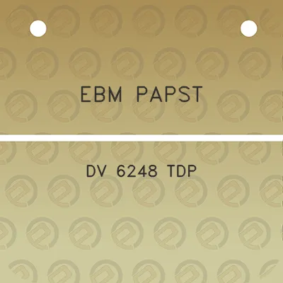 ebm-papst-dv-6248-tdp