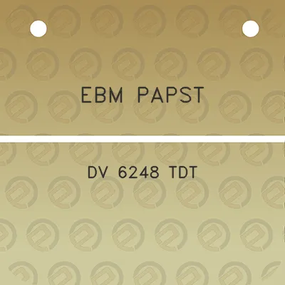 ebm-papst-dv-6248-tdt