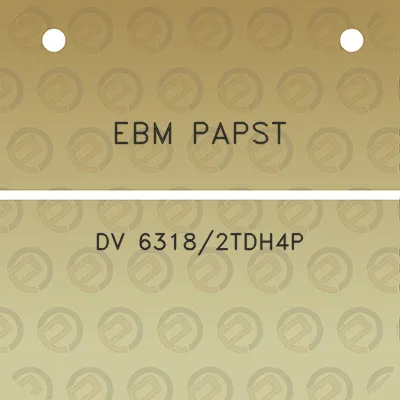 ebm-papst-dv-63182tdh4p