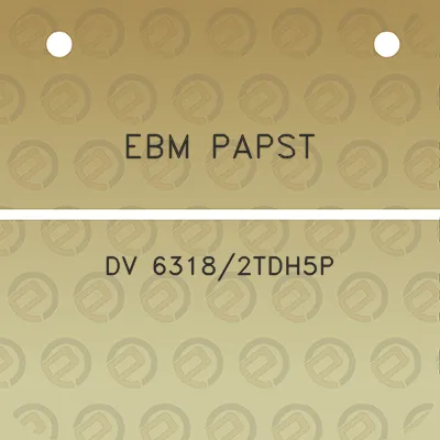 ebm-papst-dv-63182tdh5p