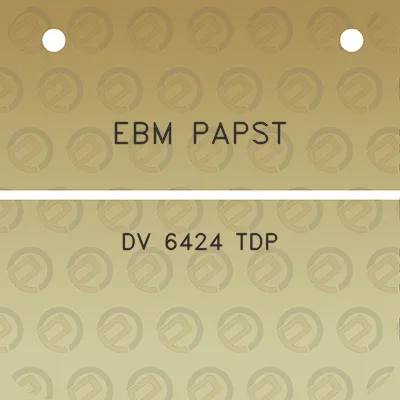 ebm-papst-dv-6424-tdp