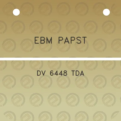 ebm-papst-dv-6448-tda