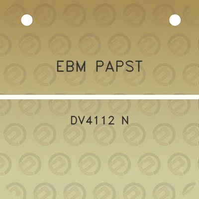 ebm-papst-dv4112-n