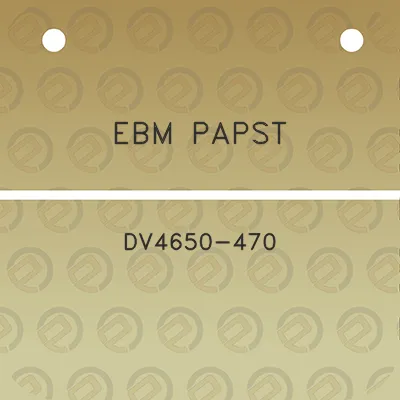 ebm-papst-dv4650-470