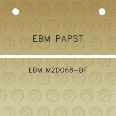 ebm-papst-ebm-m2do68-bf