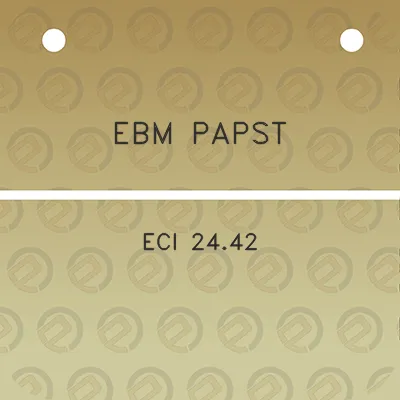 ebm-papst-eci-2442