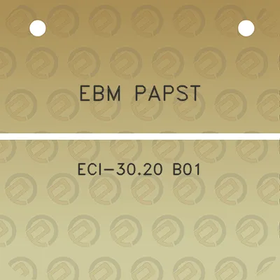 ebm-papst-eci-3020-b01