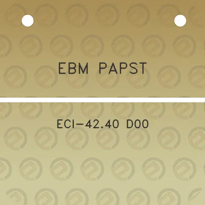 ebm-papst-eci-4240-d00