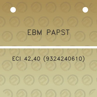 ebm-papst-eci-4240-9324240610