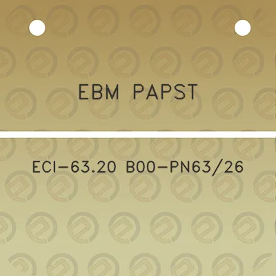 ebm-papst-eci-6320-b00-pn6326