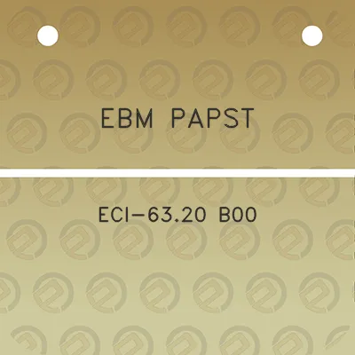 ebm-papst-eci-6320-b00