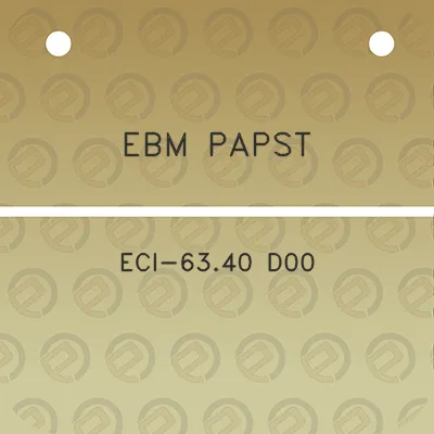 ebm-papst-eci-6340-d00