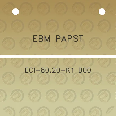 ebm-papst-eci-8020-k1-b00