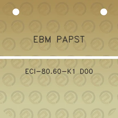 ebm-papst-eci-8060-k1-d00