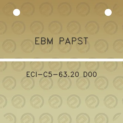 ebm-papst-eci-c5-6320-d00