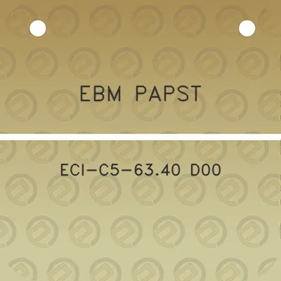 ebm-papst-eci-c5-6340-d00