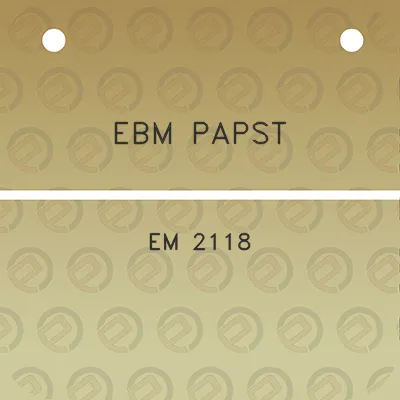 ebm-papst-em-2118