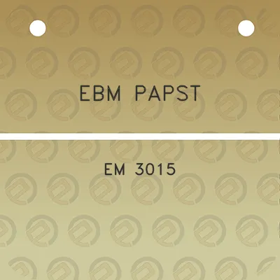 ebm-papst-em-3015