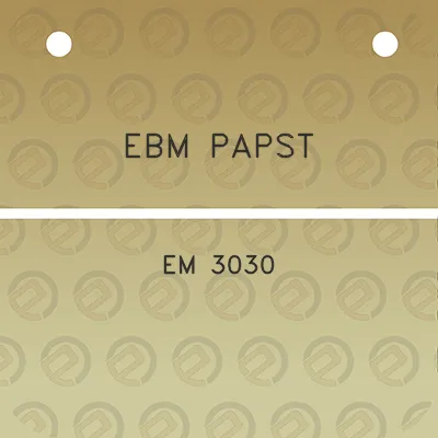 ebm-papst-em-3030