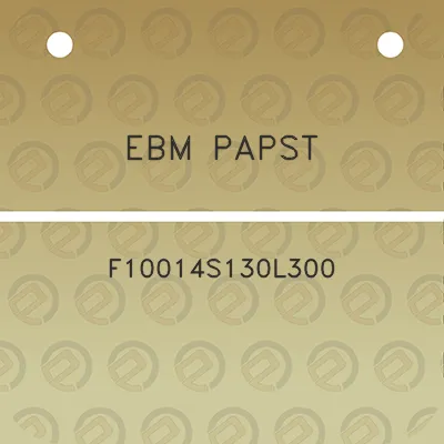 ebm-papst-f10014s130l300