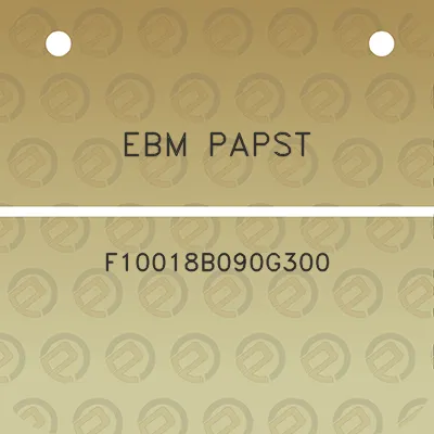 ebm-papst-f10018b090g300