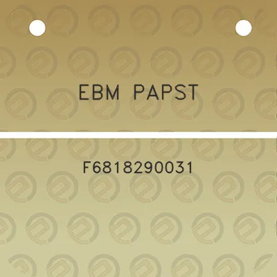 ebm-papst-f6818290031